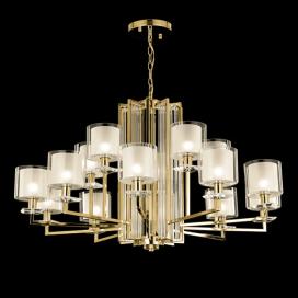 Crystal Lux NICOLAS SP-PL10+5 GOLD/WHITE Crystal Lux