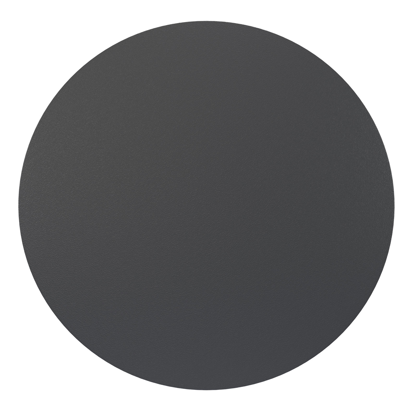 Поднос прорезиненный круглый 400х25 мм черный [1600ct Black]