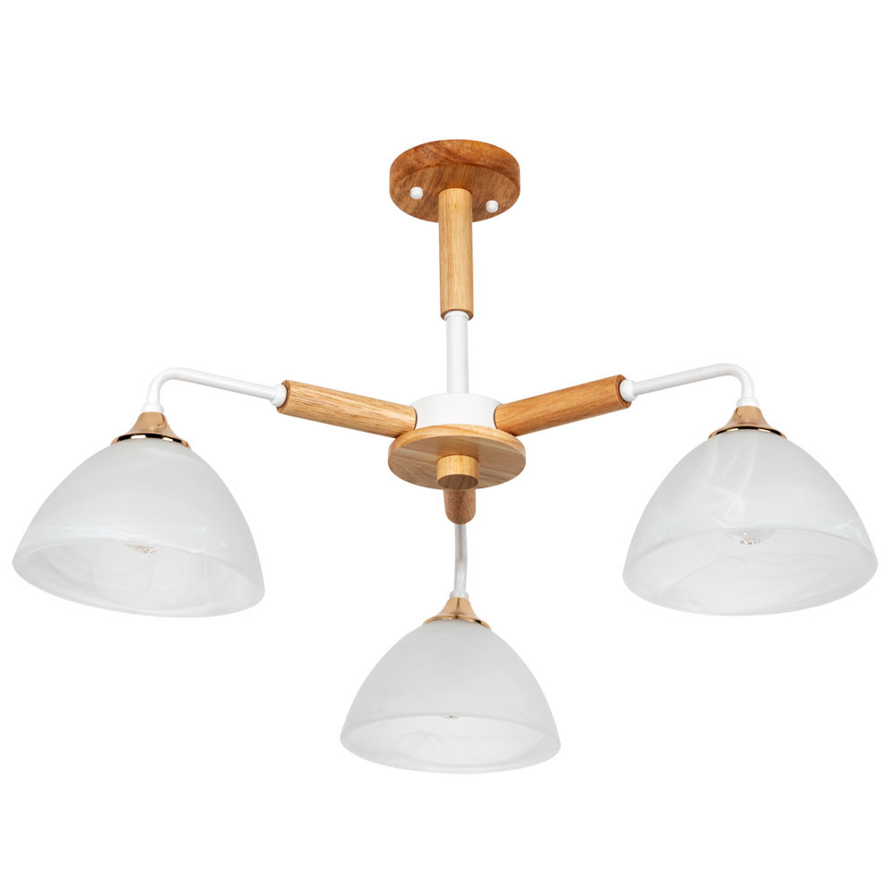 A5032PL-3BR Arte Lamp MATTHEW люстра белая с деревом Интернет-магазин  EseoLight.ru